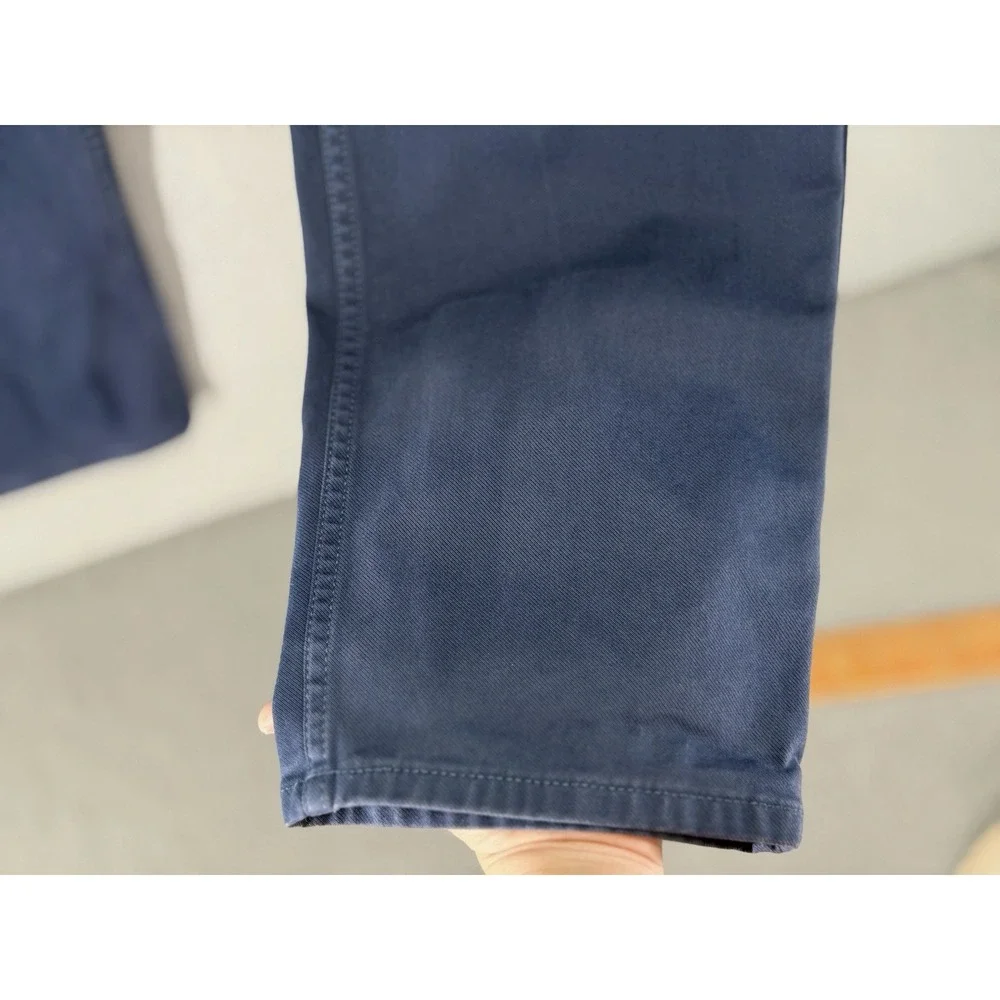 Banana Republic Slim Traveler Pants Mens 34x30 Slate Blue Stretch Office